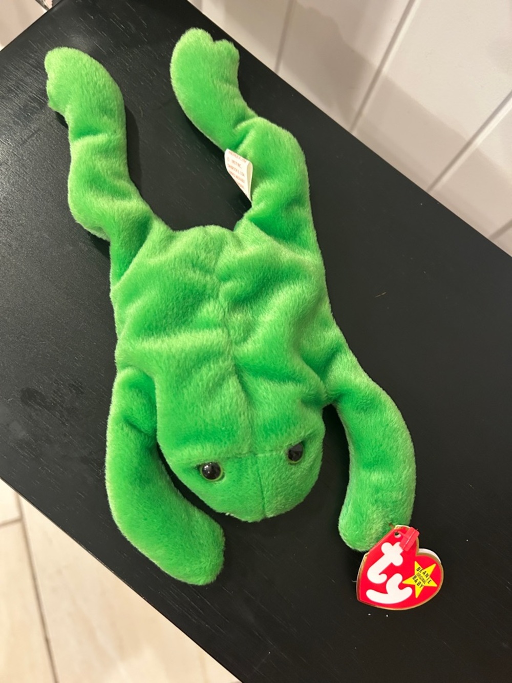 Ty LEGS 
Green Plush Frog with Hang Tag
Very Collectible all tags attached